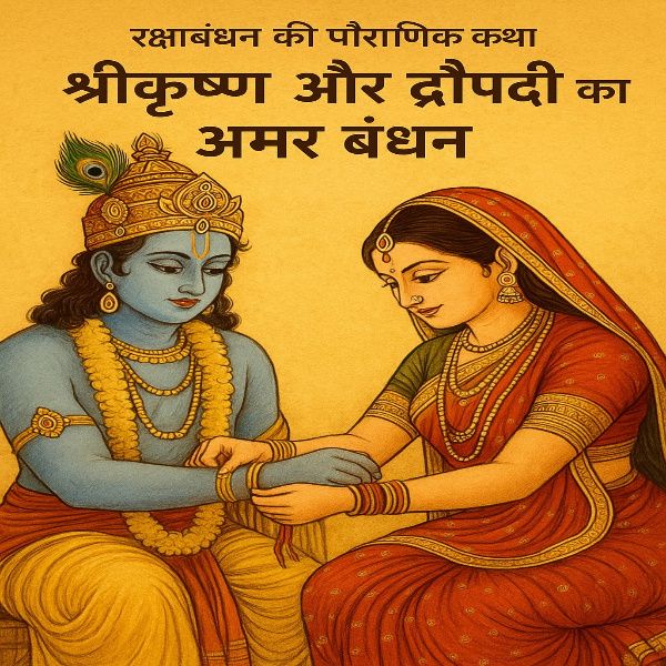 रक्षाबंधन की पौराणिक कथा: श्रीकृष्ण और द्रौपदी का अमर बंधन